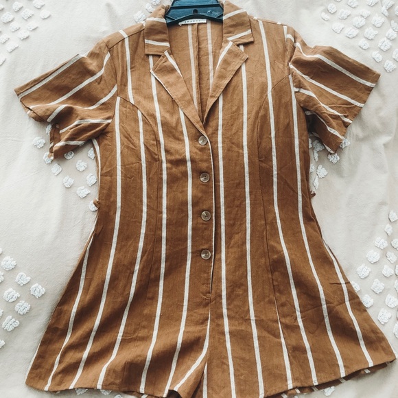 Forever 21 Other - Fun striped 70’s inspired romper